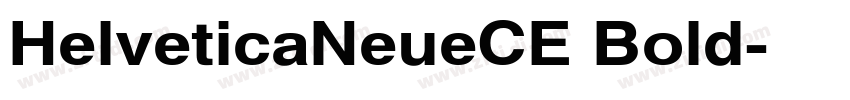 HelveticaNeueCE Bold字体转换